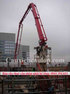 Bán cho thuê cần phân phối bê tông bán kính 28m, 32m, 36m, 42m