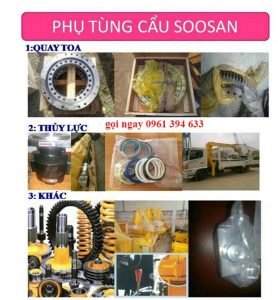 Phụ tùng cẩu Soosan chính hãng, giá chuẩn
