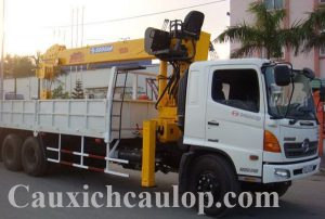 Xe tải Hino 15 tấn gắn cẩu Soosan SCS1015LS Hàn Quốc 10 tấn