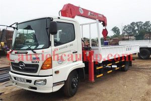 Xe tải Hino XZU720 gắn cẩu Unic URV343