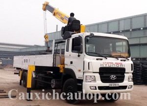 Xe tải Hyundai HD250 lắp cẩu Soosan SCS1015LS Hàn Quốc 10 tấn